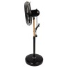 Ventilateur sur Pied 60W sur Mat en Bois réglable - Ventilateur Portable 3 Vitesses NIKLAS