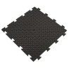 Dalle PVC Clipsable 50x50 cm Sol Antidérapant - Revêtement de sol Noir Garage, Atelier INTEC
