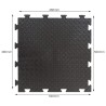 Dalle PVC Clipsable 50x50 cm Sol Antidérapant - Revêtement de sol Noir Garage, Atelier INTEC