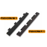 Pack 5 Bordures Femelles pour Dalle PVC noire Clipsable Sol Antidérapant Carré Garage Atelier PS50CRN/F INTEC