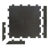 Pack 5 Bordures Femelles pour Dalle PVC noire Clipsable Sol Antidérapant Carré Garage Atelier PS50CRN/F INTEC