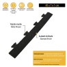 Pack 5 Bordures Males pour Dalle PVC noire Clipsable Sol Antidérapant Carré Garage Atelier PS50CRN/M INTEC
