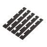 Pack 5 Bordures Femelles pour Dalle PVC noire Clipsable Sol Antidérapant Carré Garage Atelier PS50CRN/F INTEC