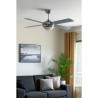 Ventilateur Plafonnier Eclairage 4 pales 60 W 3 vitesses Ø 121 cm Télécommande NIKLAS