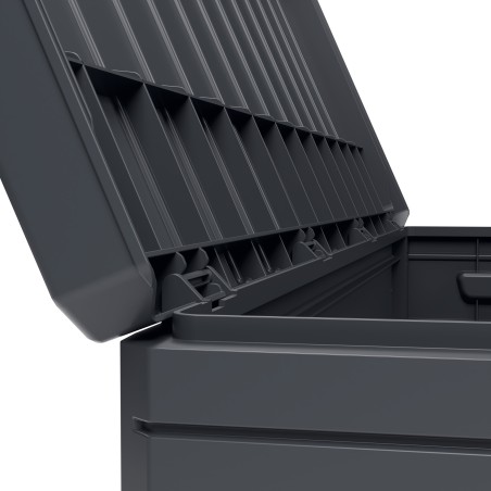 Coffre de rangement extérieur 350L - Coffre de Jardin Gris 118.5x52x57cm - Poignées de transport - Résistant à l'eau ArtPlast