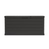 Coffre de rangement extérieur 350L - Coffre de Jardin Gris 118.5x52x57cm - Poignées de transport - Résistant à l'eau ArtPlast