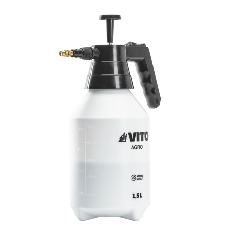Pulvérisateur à main 1.5L spécial Produits Agressifs Jardin - Pulvérisateur à Pression + 4 Buses Interchangeables VITO