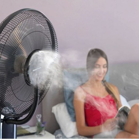 Rafraîchisseur d’Air Brumisateur sur Pied Nebula Fan - 75 W, Réservoir 3,2 L, Oscillation 90°, 3 Vitesses Niklas