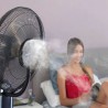 Rafraîchisseur d’Air Brumisateur sur Pied Nebula Fan - 75 W, Réservoir 3,2 L, Oscillation 90°, 3 Vitesses Niklas