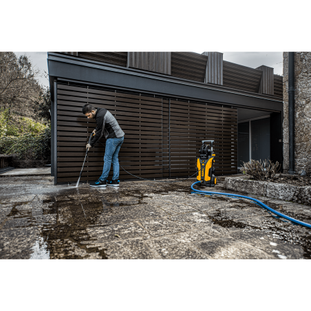 Nettoyeur haute pression 150 bars 2000W Tuyau 5m Lance turbo + 3 Brosses Réservoir détergent intégré VITO