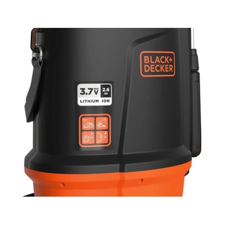 Pulvérisateur Électrique 5L, Batterie Lithium 3,7 V / 2,6 Ah Pulvérisateur Jardin Végétaux + Lance Télescopique Black+Decker