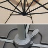 Parasol de Jardin Ø300 cm - Rotatif 360°, Toile Polyester - Parasol Déporté Terrasse, Balcon, Piscine KZ GARDEN