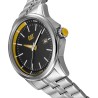 Montre Homme Watch Ø43mm Bracelet Argenté Inox Résistance à l'eau 100 m - Idée Cadeau Bijoux CAT
