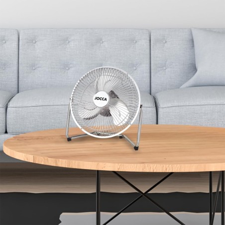 Ventilateur de Table 20W Compact Inclinable - Ventilateur portable 2 Vitesses - Débit d’Air Puissant & Faible Consommation Jocca