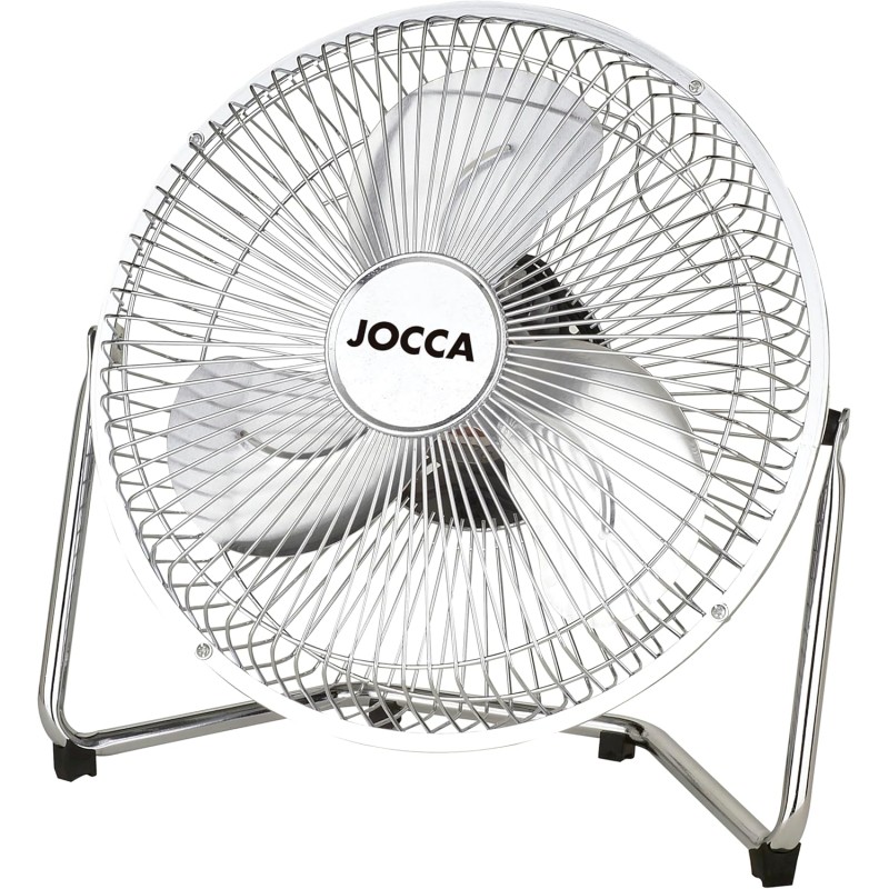Ventilateur de Table 20W Compact Inclinable - Ventilateur portable 2 Vitesses - Débit d’Air Puissant & Faible Consommation Jocca