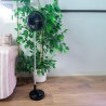 Ventilateur Silencieux Sans fil à Batterie Rechargeable USB NOIR  Pied Pliable & Télescopique Télécommande Autonomie 24h Jocca