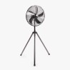 Ventilateur sur Pieds 50W Design, Trépied Télescopique réglable 125-145Cm, 3 vitesses Oscillant Inclinable Lifetime Air