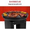 Brasero Plancha 3 en 1- Barbecue au Charbon de Bois Teppanyaki Diamètre 61cm - Cuisine Conviviale Extérieure