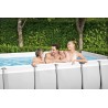 Piscine hors sol Rectangulaire BESTWAY 412 x 201 x 122 cm Pack complet Piscine tubulaire + Accessoires de piscine
