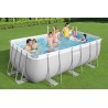 Piscine hors sol Rectangulaire BESTWAY 412 x 201 x 122 cm Pack complet Piscine tubulaire + Accessoires de piscine