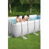 Piscine tubulaire rectangulaire 404 x 201 x 100 cm Bestway PowerSteel 6 478 litres + pompe, filtre et échelle