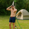 Douche Extérieure avec trépied 1,90m - Douche de Camping Portable Pommeau pivotant, Raccord Tuyau Arrosage Ø16 mm
