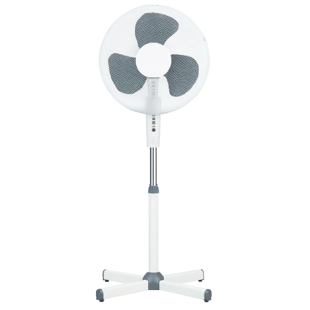 Ventilateur sur Pied 45W Hauteur réglable 1.30m - Brasseur d'air Oscillant 3 vitesses INTEC