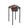 Réchaud Gaz 4 pieds 4.5KW Modulable 3 Hauteurs - Cuisine Extérieure Dimensions 40 x 40 x H78cm Allumage Piezo