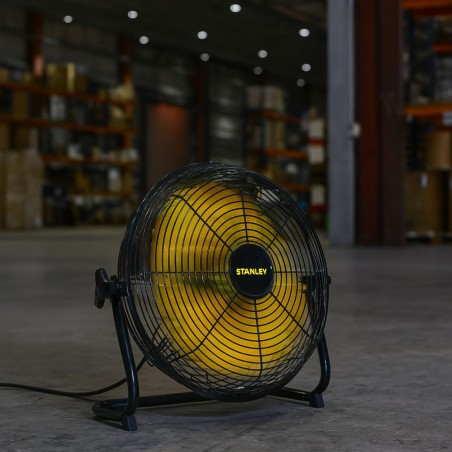 Ventilateur de sol 60W Ø30 cm 3 vitesses Orientable Débit d'air 2600m³/h STANLEY
