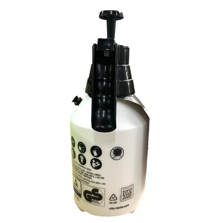 Pulvérisateur à main 1.5L spécial Produits Agressifs Jardin - Pulvérisateur à Pression + 4 Buses Interchangeables VITO