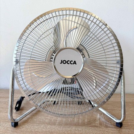 Ventilateur de Table 20W Compact Inclinable - Ventilateur portable 2 Vitesses - Débit d’Air Puissant & Faible Consommation Jocca