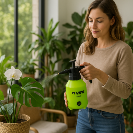 Pulvérisateur à Main Jardin 1,5L VITO Jet Réglable - Pulvérisateur à Pression Léger Idéal Terrasse, Potager, Plantes Fragiles