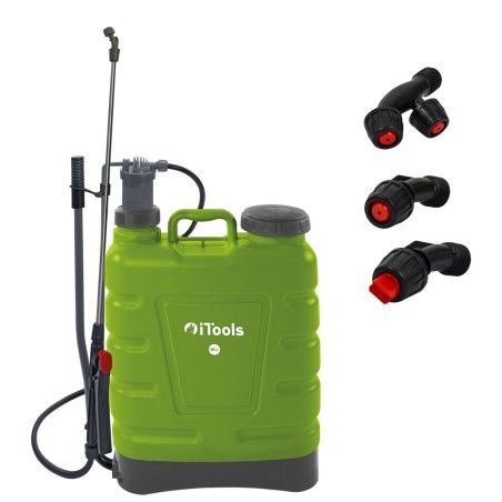 Pulvérisateur manuel 16 Litres Pompe manuelle haute pression 5.5 bar Jardin, toiture, potager 3 Buses réglables ITOOLS