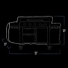 Housse de Barbecue Plancha Gaz 5 Brûleurs Ultimate - Housse de protection Imperméable Résistante UV Pit Boss