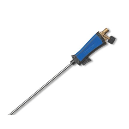 Desherbeur thermique Bruleur 60 mm Tuyau 5 mètres Chariot à roues pour bouteille gaz Allume gaz + Détendeur Gaz KEMPER