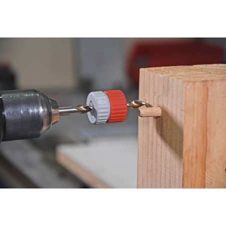 Lot de 3 butées de profondeur réglables - Ø3‑4,5 / 5‑7,5 / 8‑12 mm - Serrage rapide sans outil TIVOLY