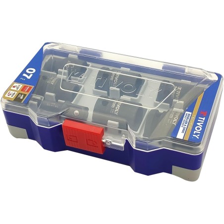 Coffret 7 Douilles à choc Ø13/17/19/21/24 mm + adaptateur 1/2″ + porte-embout – Acier CrMo TIVOLY