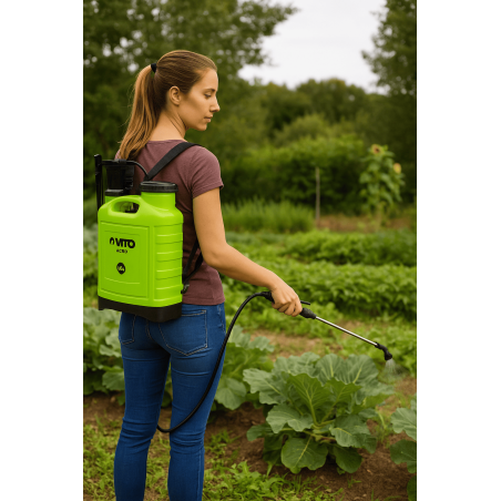 Pulvérisateur à main 16L Spray et Jet Végetaux accessoires 3 buses Jardin, Potager, Toiture VITO