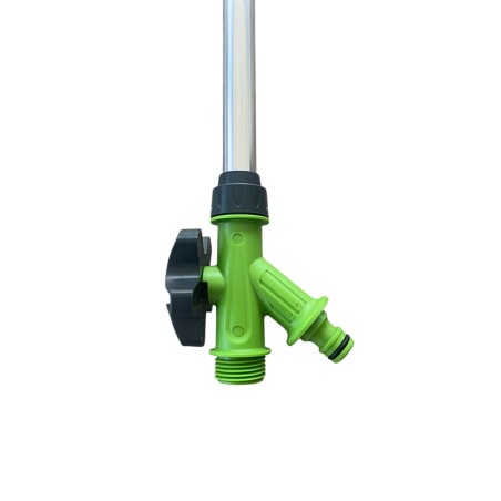 Douche Extérieure avec trépied 1,90m - Douche de Camping Portable Pommeau pivotant, Raccord Tuyau Arrosage Ø16 mm