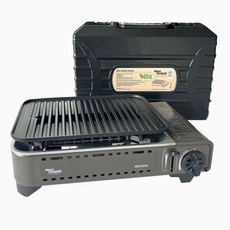 Barbecue à gaz Portable Réchaud Grill 1780W Butane Allumage Piezo + Mallette Camping ALPEN