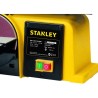 Ponceuse d’établi 370W Disque 150mm Abrasif 100x914mm Base Fonte anti basculement Ponçage Polissage Bois & Métaux Stanley