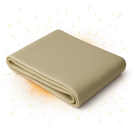 Bâche de soudure anti-chaleur 550 °C - Fibre de verre 2x1 m - Couverture de soudage M0 certifiée