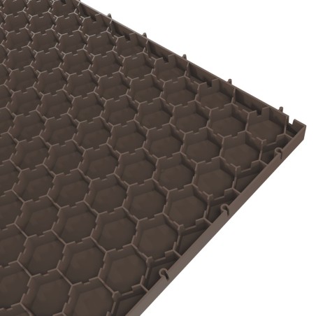 Dalle de sol Clipsable Marron Taupe 116 x 76 x 3 cm  Polypropylène Revêtement de Sol Modulable Intérieur / Extérieur Art Plast
