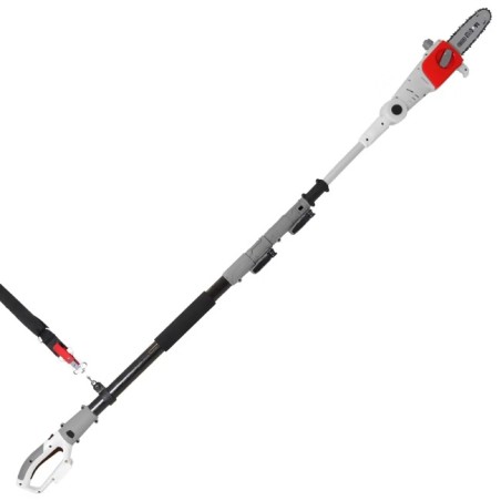 Elagueuse sans fil 20V Lame 20cm Guide Oregon - Batterie lithium 2.0Ah Chargeur 20V Perche Télescopique jusqu'à 4m IKRA