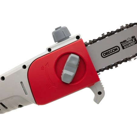 Elagueuse sans fil 20V Lame 20cm Guide Oregon - Batterie lithium 2.0Ah Chargeur 20V Perche Télescopique jusqu'à 4m IKRA