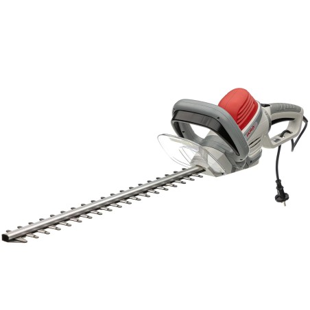 Taille-haie électrique 600W Double lame 55 cm Poignée ergonomique pivotante Frein électrique IKRA