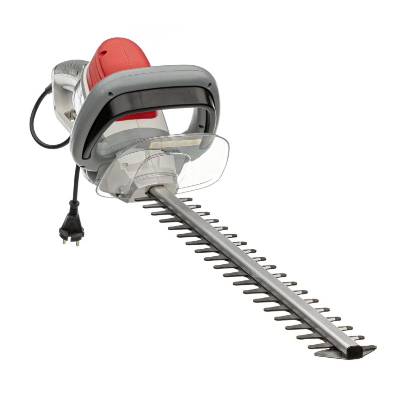 Taille-haie électrique 600W Double lame 55 cm Poignée ergonomique pivotante Frein électrique IKRA
