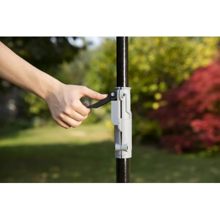 Taille haie sans fil 20V - Lame de 40 cm Batterie lithium 2.0Ah + Chargeur 20V - Perche télescopique jusqu'à 4m IKRA
