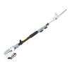 Taille haie sans fil 20V - Lame de 40 cm Batterie lithium 2.0Ah + Chargeur 20V - Perche télescopique jusqu'à 4m IKRA