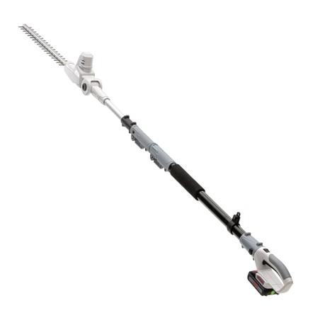 Taille haie sans fil 20V - Lame de 40 cm Batterie lithium 2.0Ah + Chargeur 20V - Perche télescopique jusqu'à 4m IKRA